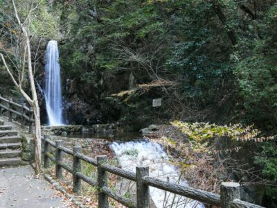 有馬温泉・鼓ヶ滝公園の滝と遊歩道